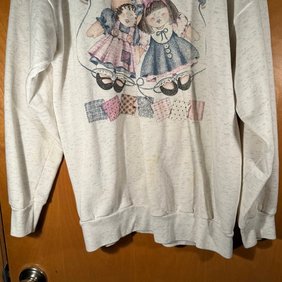Vintage Tultex Crewneck Sweater “Friendship is Homemade” Doll Women’s‎ XL - Picture 3 of 8